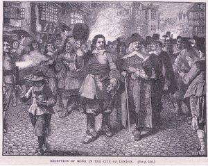 Réception du Moine dans la ville de Londres en 1659 - Walter Stanley Paget